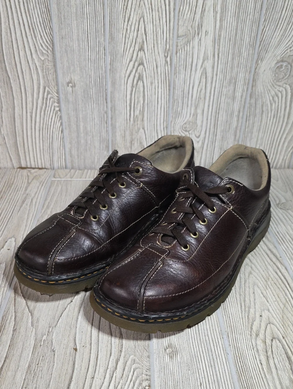 Dr. Martens 11199 Brown Leather Chunky Oxford Lace Up Shoes Mens Size 12 Vintage